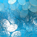 a close up of a glass plate with circles on it