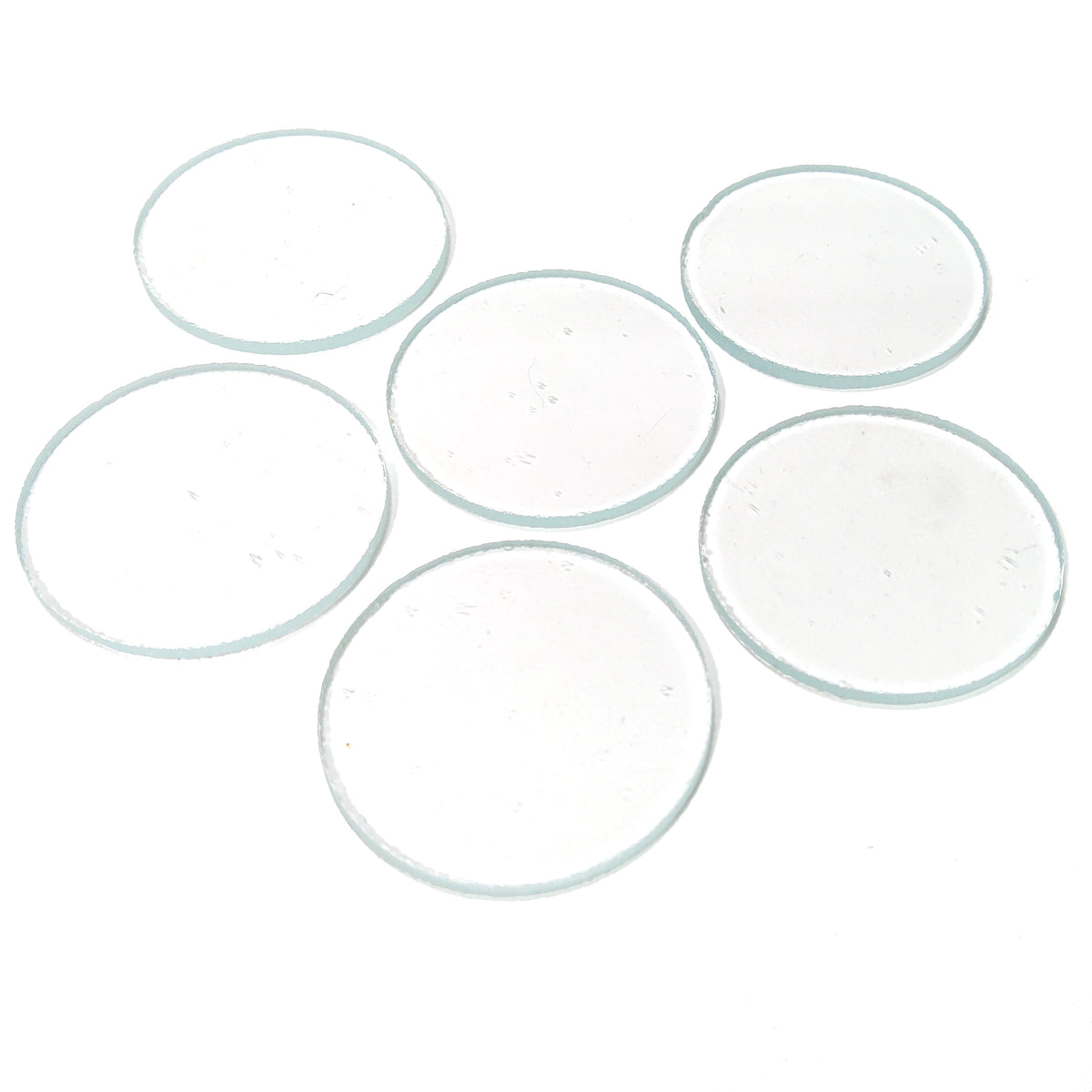 Precut Clear Fusible Coe 96 Glass Circles, 5 Sizes Available – Glacial 