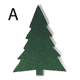 Precut Fusible Glass Christmas Trees, Set of 6 Designs - 2 Sizes Available - COE 90 Bullseye Aventurine Green