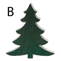 Precut Fusible Glass Christmas Trees, Set of 6 Designs - 2 Sizes Available - COE 90 Bullseye Aventurine Green