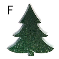 Precut Fusible Glass Christmas Trees, Set of 6 Designs - 2 Sizes Available - COE 90 Bullseye Aventurine Green